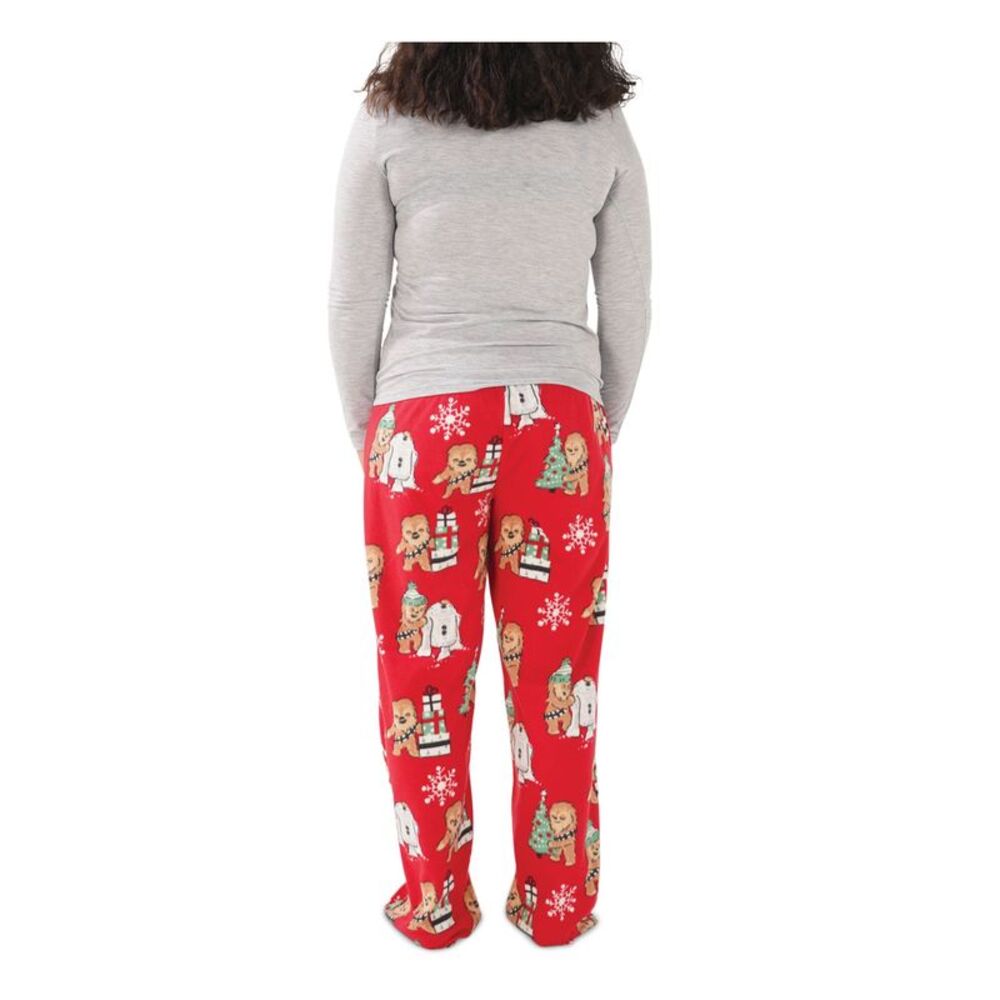 HYBRID APPAREL Womens Gray Long Sleeve Top Straight leg Pants Pajamas N/A S - Picture 2 of 2
